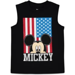 Disney Mickey Mouse Athletic Tank Top And Mesh Shorts Toddler To Little Kid