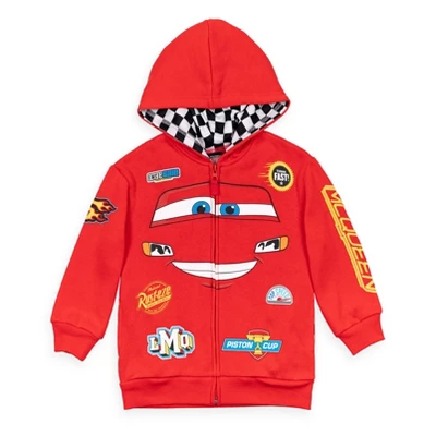 Disney Pixar Cars Incredibles Winnie The Pooh Zip Up Cosplay Hoodie Infant To Toddler - Image 9