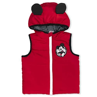 Disney Boy's 3-Pack Mickey Mouse Long Sleeve Graphic Tee, 3D Hoodie Vest And Jogger Pant Set For Toddler - Image 3