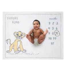 Disney Lion King Simba Super Soft Milestone Baby Blanket
