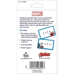 Disney Learning Avengers Division 0-12 Flash Cards Grade 3-5