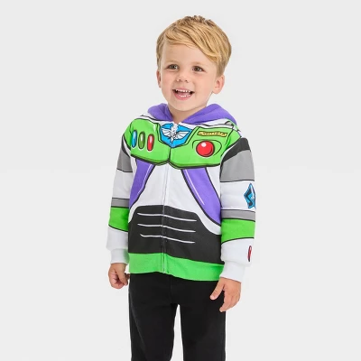 Toddler Boys' Disney Toy Story Printed Zip-Up Sweatshirt - White - Image 3