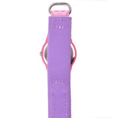 Girls' Disney Princess Belle Pink Plastic Time Teacher Watch - Pink - Image 3