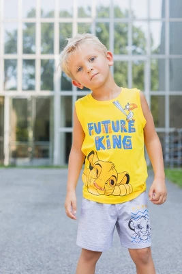 Disney Lion King Pixar Toy Story Mickey Mouse Goofy T-Shirt Tank Top And Shorts 3 Piece Outfit Set Toddler To Big Kid - Image 5