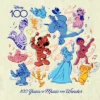 Men's Disney Character Sketches 100 Years Of Music And Wonder T-Shirt