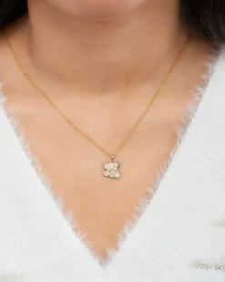 Disney Simba 14k Gold Pendant Necklace, 18"