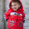 Disney Pixar Cars Lightning McQueen Winter Coat Puffer Jacket Little Kid