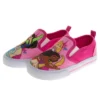 Disney Princess Girls No Lace Shoes - Kids Disney Character Loafer Low Top SlipOn Casual Tennis Canvas Sneakers (size 5-12 Toddler - Little Kid)
