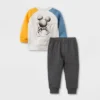 Baby Boys' Disney Mickey Mouse & Friends Top And Bottom Set - Gray