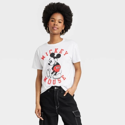 Women's Disney Mickey Mouse Short Sleeve Graphic T-Shirt - White - Image 3