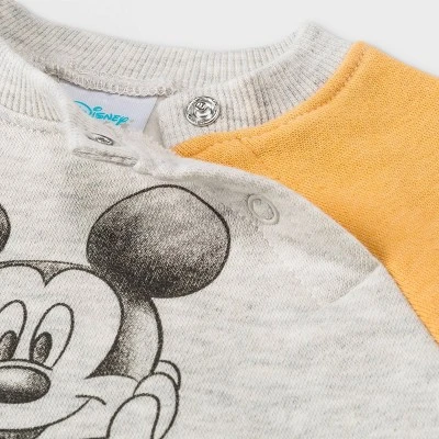 Baby Boys' Disney Mickey Mouse & Friends Top And Bottom Set - Gray - Image 4