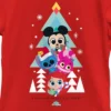 Girl's Disney Doorables Christmas Stack Us Under The Tree T-Shirt