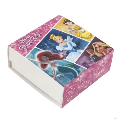 Disney Princess Little Mermaid Crystal Seashell Yellow Gold Plated Pendant Necklace, 18" - Image 4