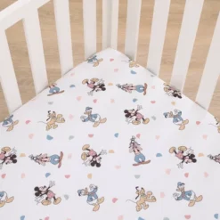 Disney Baby Mickey Mouse And Friends Fitted Crib Sheet