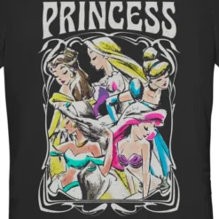 Junior's Disney Princess Sketch Poster T-Shirt