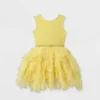 Toddler Girls' Disney Princess Belle Sleeveless Tutu Dress - Yellow