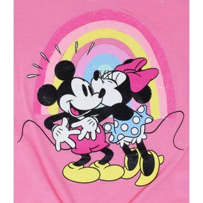 Disney Mickey Mouse & Friends Minnie Mouse Girls Graphic T-Shirt And Shorts Outfit Set Little Kid - Image 6