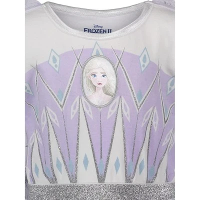 Disney Frozen Elsa Girls Cosplay Costume Gown And Headband Toddler To Big Kid - Image 5
