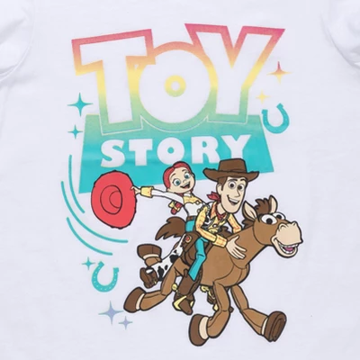 Disney Pixar Toy Story Forky Buzz Lightyear Woody Girls 3 Pack Graphic T-Shirts Little Kid To Big Kid - Image 4
