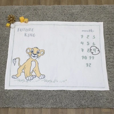 Disney Lion King Simba Super Soft Milestone Baby Blanket - Image 4