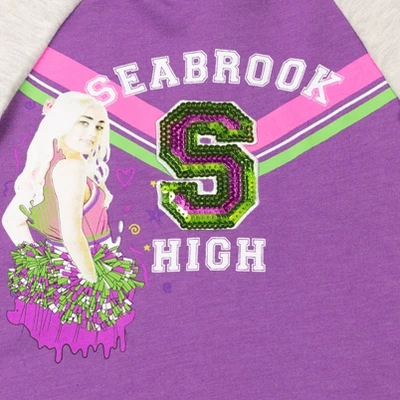 Disney Zombies () French Terry Sequin Hoodie Purple