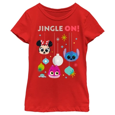 Girl's Disney Doorables Jingle On T-Shirt - Image 4