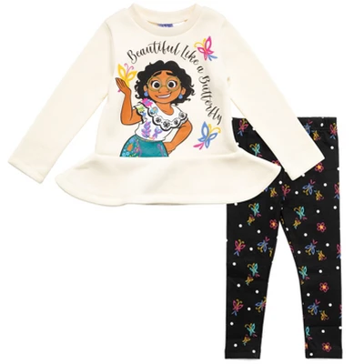 Disney Encanto Mirabel Luisa Isabela Girls Pullover Fleece Sweatshirt And Leggings Outfit Set Little Kid - Image 7