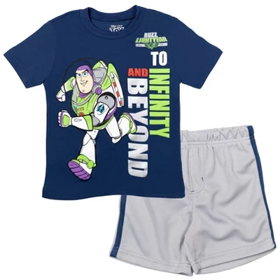Disney Pixar Toy Story Buzz Lightyear Woody Athletic T-Shirt And Mesh Shorts Outfit Set Toddler - Image 8