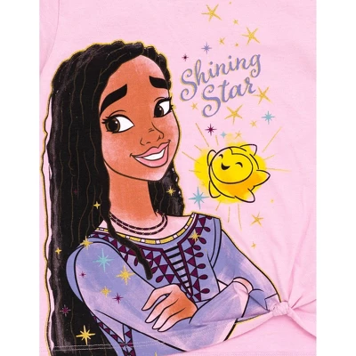 Disney Wish Asha Star Girls T-Shirt And Leggings Outfit Set Toddler To Little Kid - Image 5