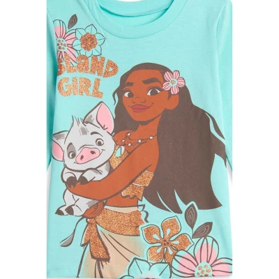 Disney Moana Girls Long Sleeve 2 Pack T-Shirts (Baby, Toddler & Little Girl Sizes) - Image 4
