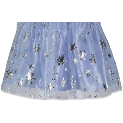 Disney Frozen Princess Anna Elsa Girls Cosplay Costume Gown And Headband Little Kid To Big Kid - Image 5