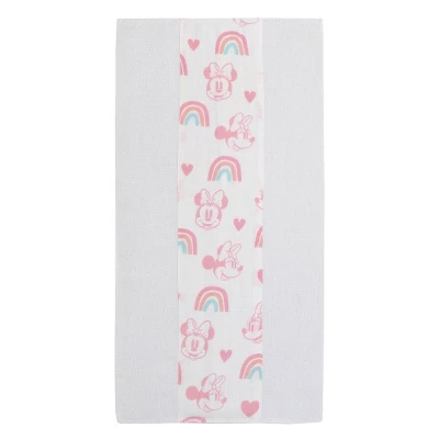 Disney Minnie Mouse 100% Cotton Muslin Burp Cloths - 2pk