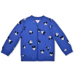 Disney Boy's 3-Pack Mickey Mouse Graphic Zip Up Jacket, Graphic Raglan Tee And Jogger Pant Set For Toddler