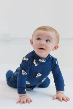 Disney Lion King,Mickey Mouse Simba Baby 2 Pack Turtleneck Bodysuits Newborn To Infant