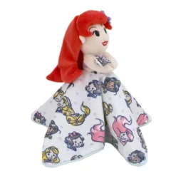 Disney Ariel And Princess Lovey Security Reversible Blanket