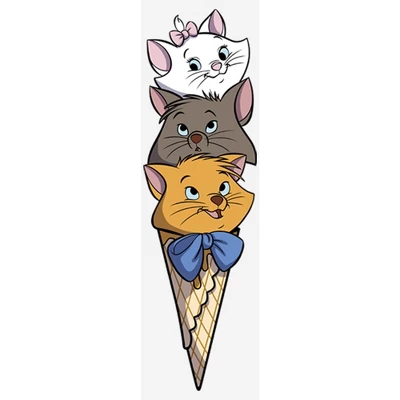 Disney Women's Aristocats Triple Scoop Kittens T-Shirt