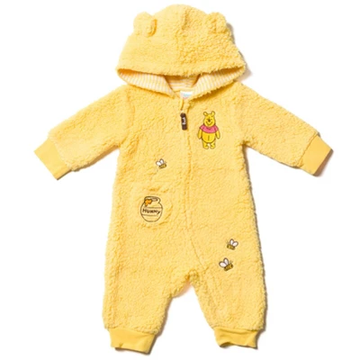 Disney Winnie The Pooh Baby Zip Up Costume Coverall Newborn To Infant - Image 10
