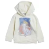 Disney Frozen Elsa Girls Fleece Pullover Crossover Hoodie And Pants Outfit Set Toddler