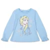 Disney Princess Anna Elsa Frozen Girls Graphic T-Shirt And Leggings Outfit Set Toddler To Big Kid