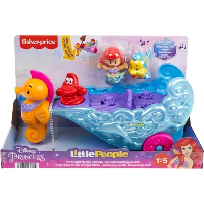 Disney Princess Little People Ariel’s Light-Up Sea Carriage Musical Vehicle - Image 5
