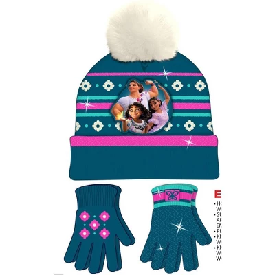 Disney Encanto Girls Beanie Hat And Gloves Or Mittens Winter Set, (Ages 2-7) - Image 5