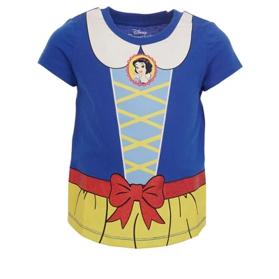 Disney Princess Moana Jasmine Belle Girls 5 Pack T-Shirts Little Kid To Big - Image 5