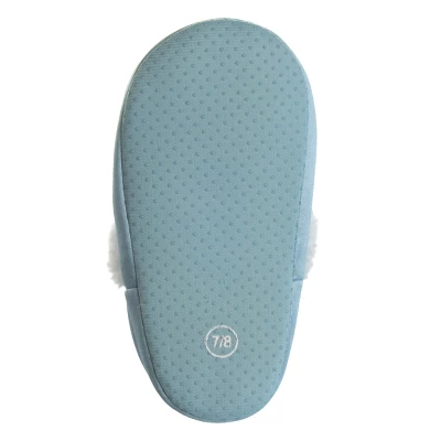 Disney Frozen Girl Slippers - Elsa And Anna Plush Lightweight Warm Comfort Soft Aline House Shoes - Blue White (Toddler-Little Kid) - Image 6