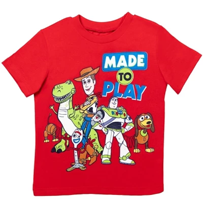 Disney Pixar Toy Story Buzz Lightyear Woody Athletic T-Shirt And Mesh Shorts Outfit Set Toddler