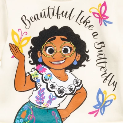 Disney Encanto Mirabel Luisa Isabela Girls Pullover Fleece Sweatshirt And Leggings Outfit Set Little Kid - Image 6