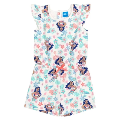 Disney Princess Mulan Belle Ariel Cinderella Sleeveless Romper Pink - Image 10