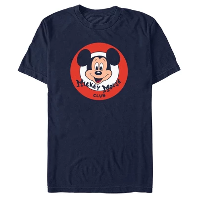 Men's Disney Mickey Mouse Club Mickey Face Logo T-Shirt - Image 4