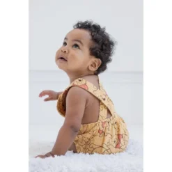 Disney Winnie The Pooh Mickey Mouse Goofy Donald Duck Baby Short Overalls Newborn To Infant