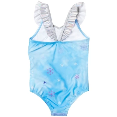 Disney Princess Anna Elsa Frozen Girls 2 Pack One Piece Bathing Suits Little Kid To Big Kid - Image 3
