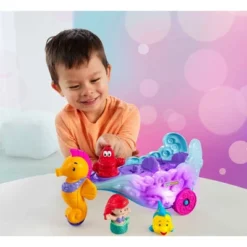 Disney Princess Little People Ariel’s Light-Up Sea Carriage Musical Vehicle